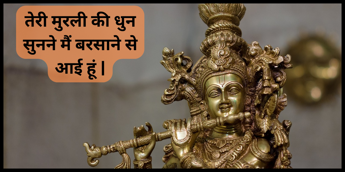 तेरी मुरली की धुन सुनने मैं बरसाने से आई हूं