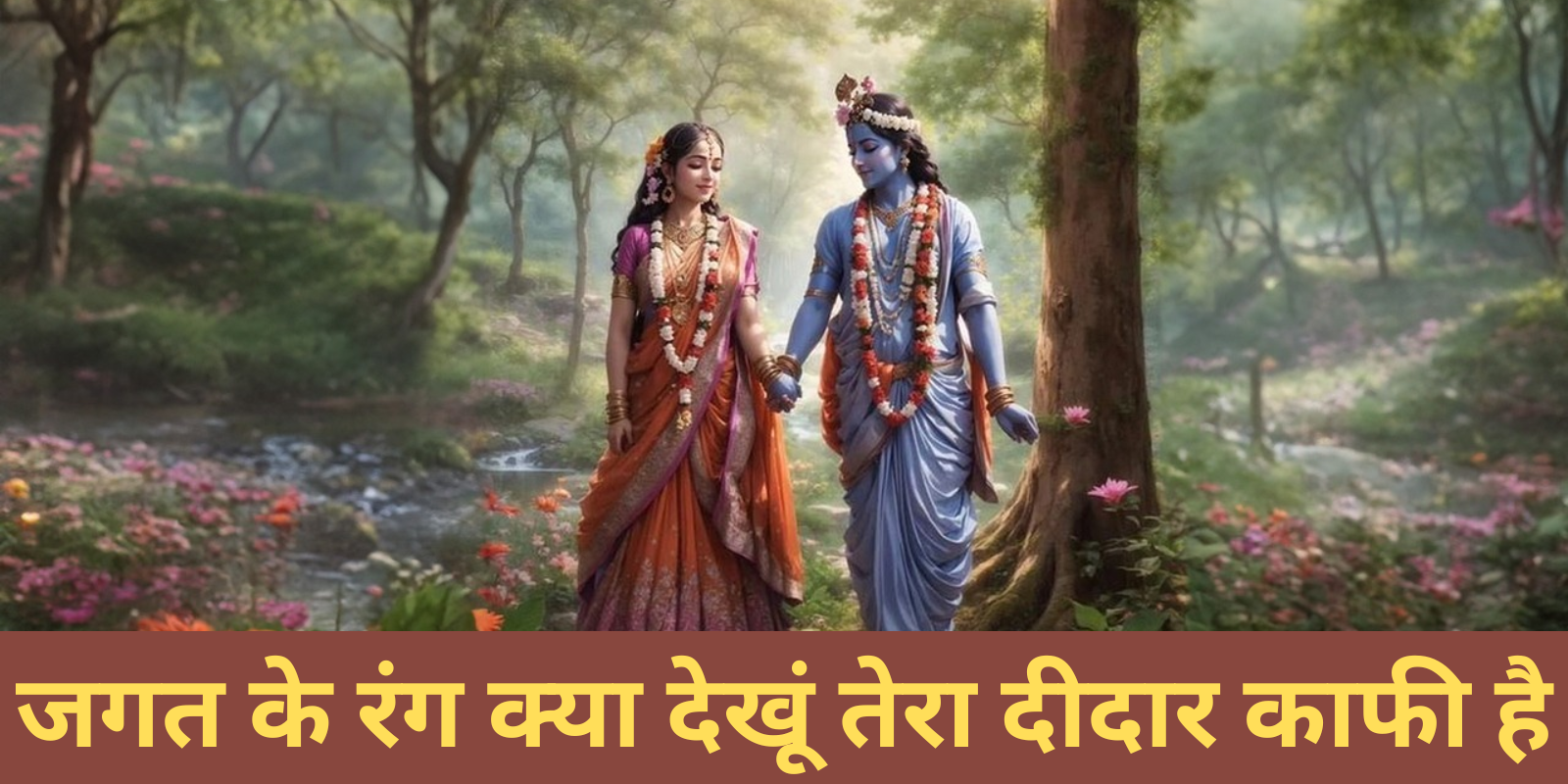 जगत के रंग क्या देखूं तेरा दीदार काफी है