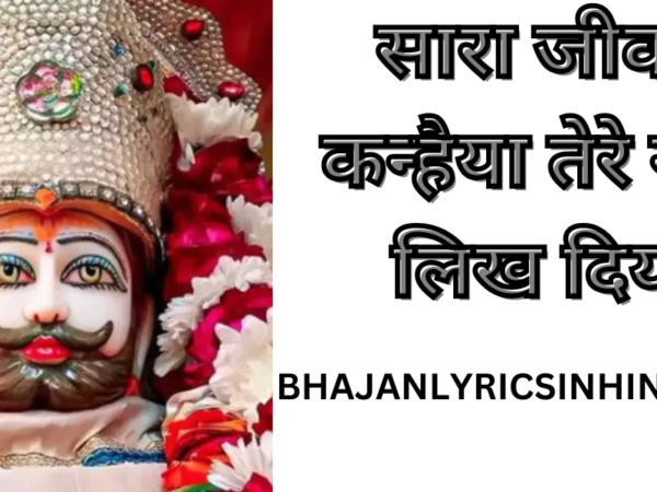 सारा जीवन कन्हैया तेरे नाम लिख दिया BHAJAN